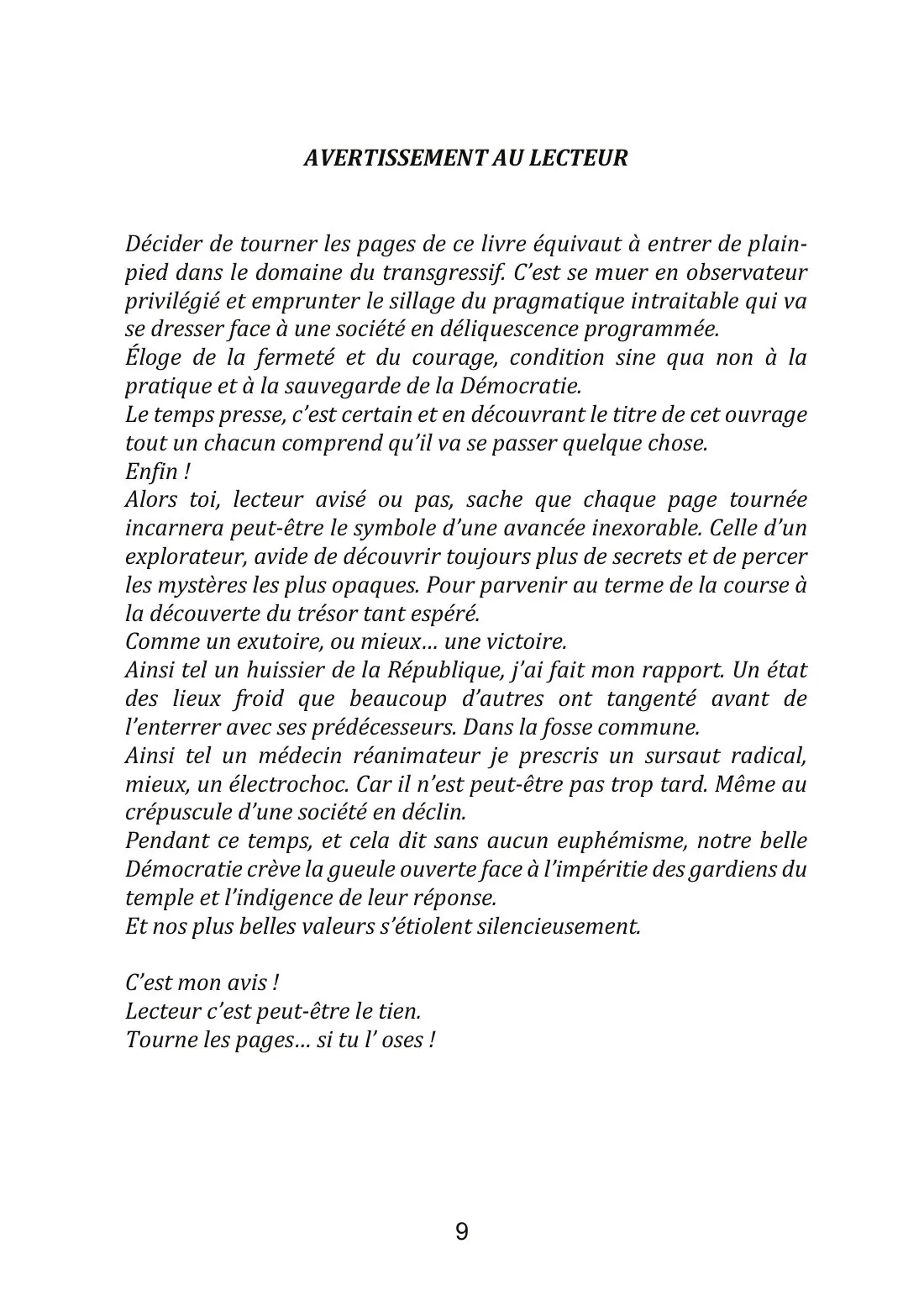 Page 9 du livre
